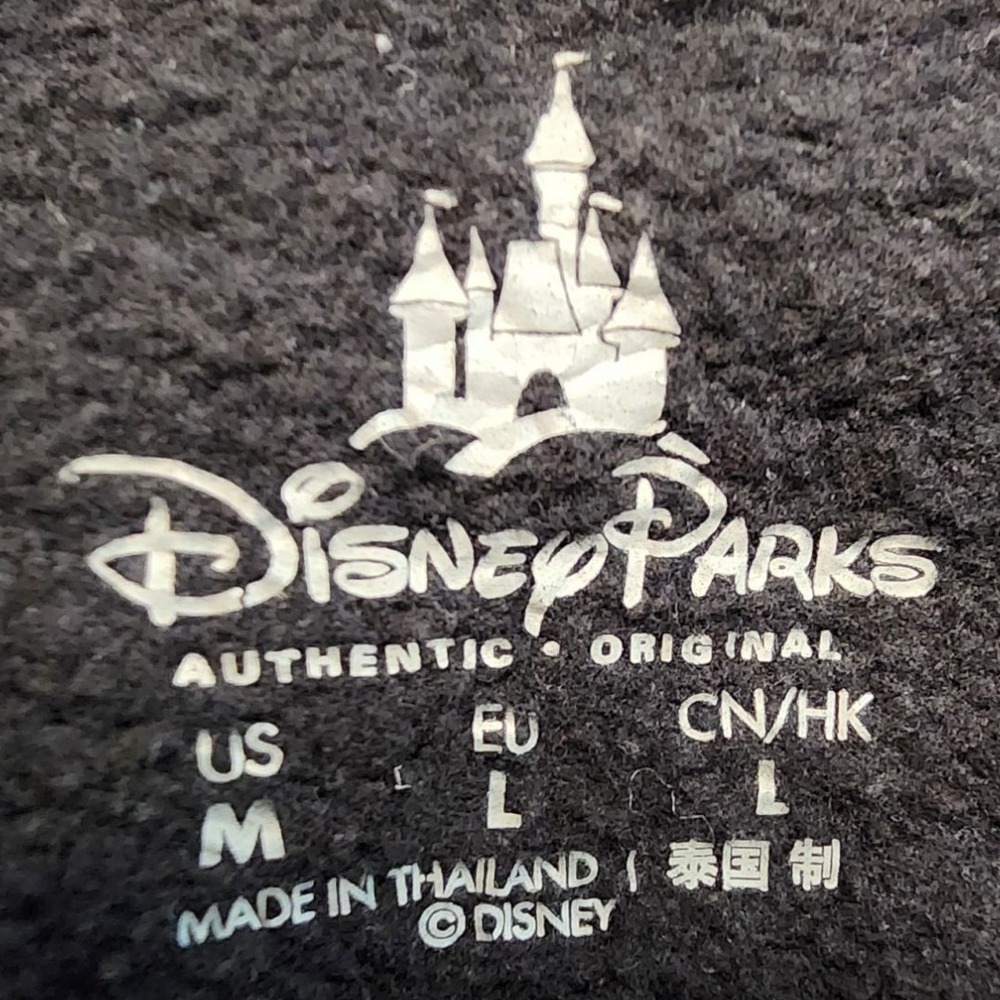 Walt Disney World Parks 2018 Black Hoodie Jacket Cinderella Castle Medium Pocket - Picture 3 of 7